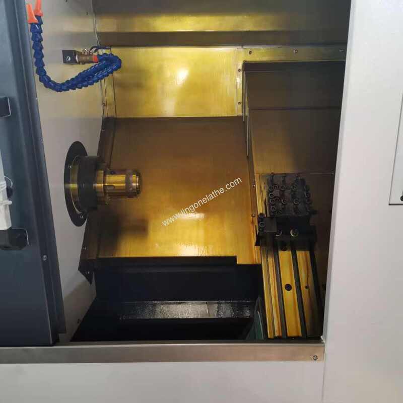 High Speed Gang Tool CNC Lathe TCK6340: ±0.003mm Repeatability for Consistent Precision Machining