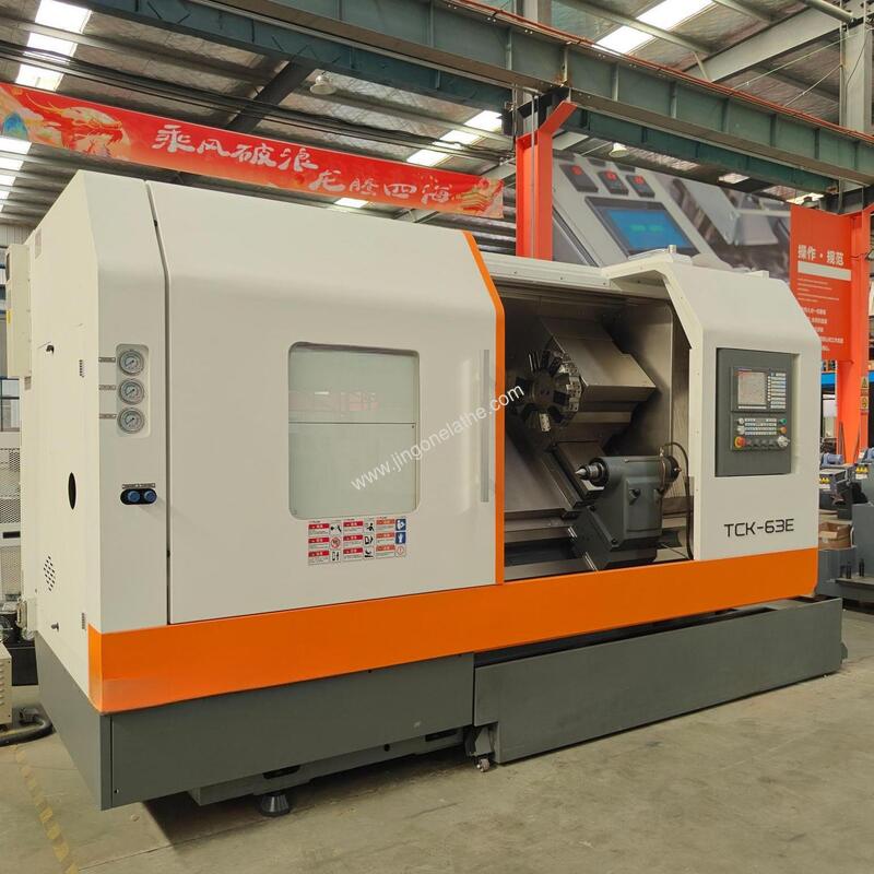 Heavy Duty Slant Bed CNC Lathe TCK63E-2000: 21Nm Torque for 2 Meters Long Workpiece Machining