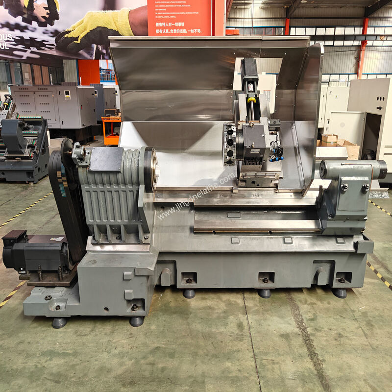 Large Bore Spindle Box Way CNC Lathe TCK63E: 105mm Bore for High-Torque Heavy Cutting