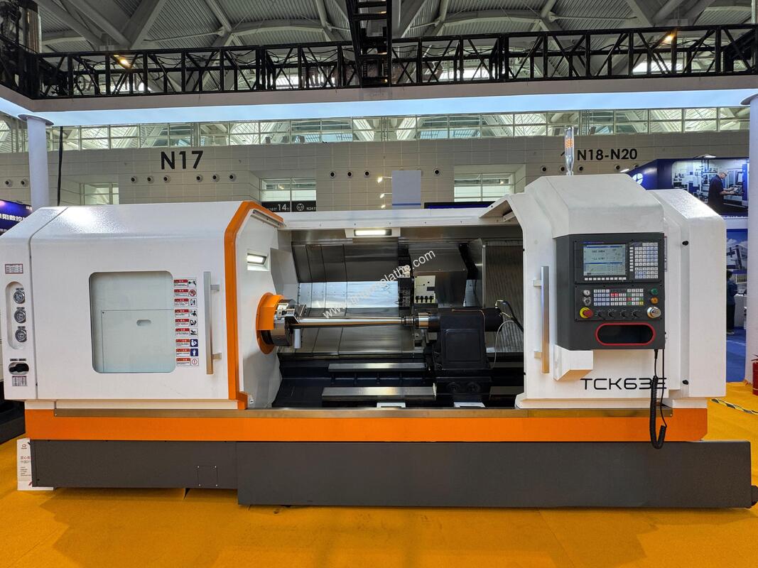 Large Bore Spindle Box Way CNC Lathe TCK63E: 105mm Bore for High-Torque Heavy Cutting