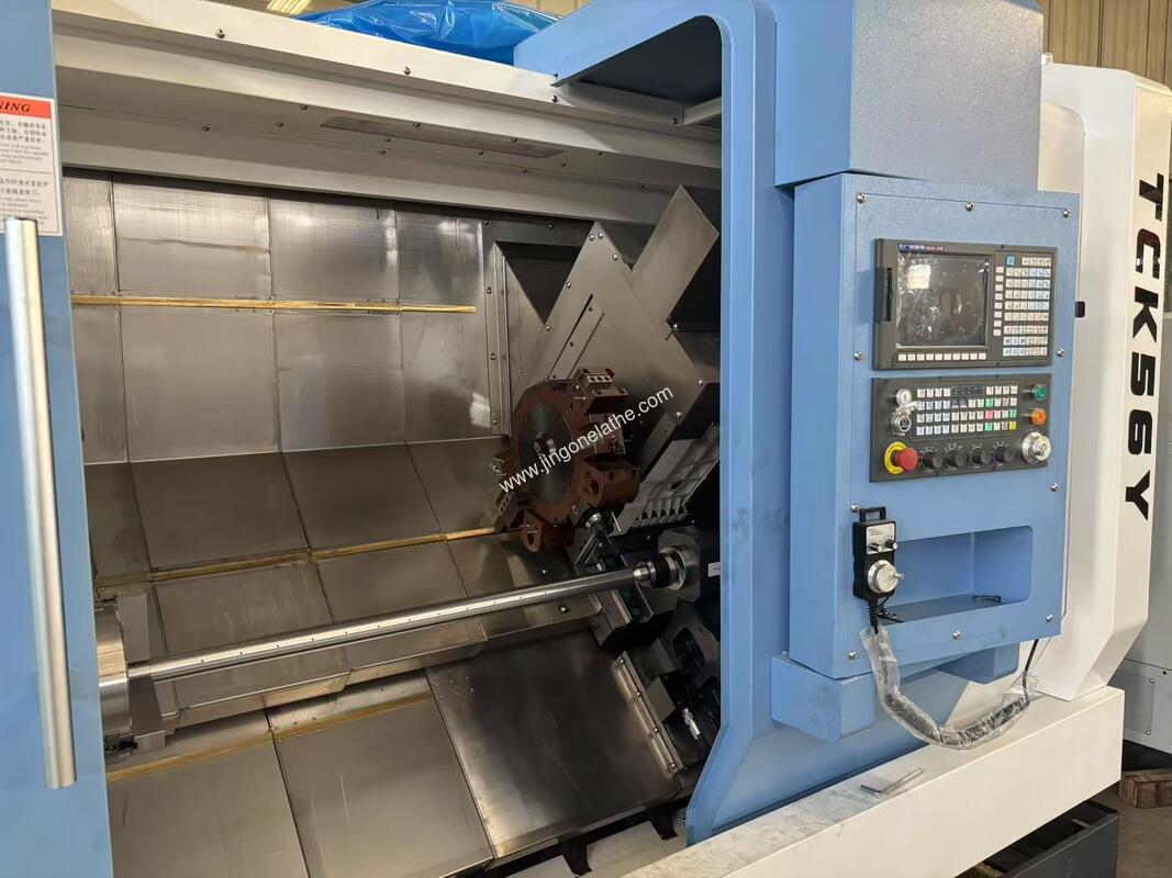 Slant Bed Mill-Turn Machine TCK56Y-500: 300N.m Torque for Heavy-Duty Auto Parts Machining