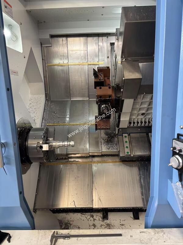 Slant Bed Mill-Turn Machine TCK56Y-500: 300N.m Torque for Heavy-Duty Auto Parts Machining