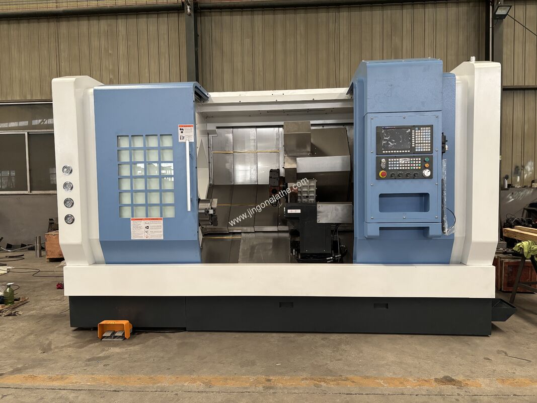 Slant Bed Mill-Turn Machine TCK56Y-500: 300N.m Torque for Heavy-Duty Auto Parts Machining