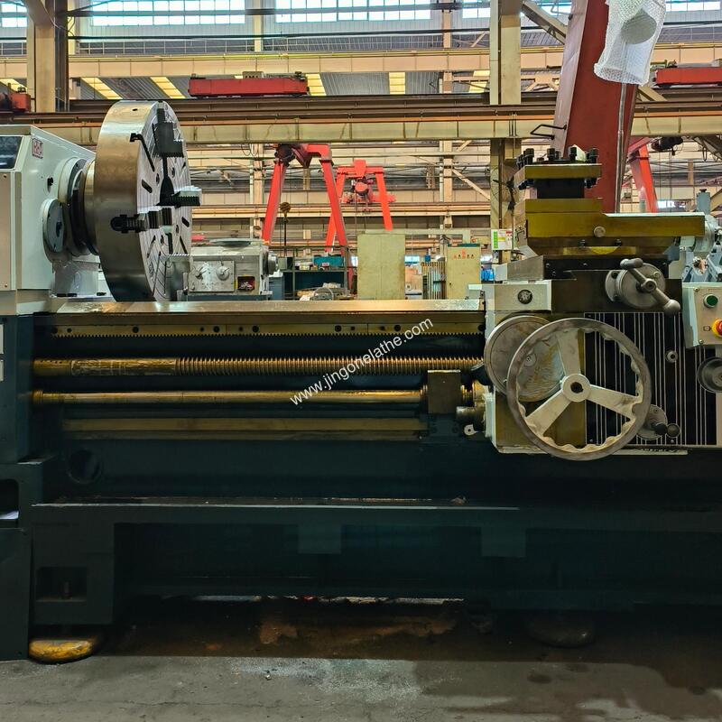 Heavy Duty Engine Lathe CW6163x5000 with 5000mm Max Workpiece Length, 630mm Swing Over Bed, and 4000mm/min Rapid Traverse Speed