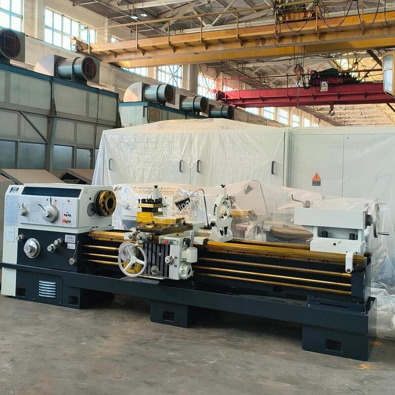 Heavy Duty Parallel Lathe CW6163x2000 with 2000mm Max. Workpiece Length, 11Kw Main Motor Power, and Ra ≤2.5μm Surface Roughness for Precision Turning