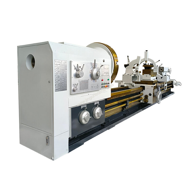 1250mm Large Swing Lathe CW61125 with 6 Ton Load Capacity and 56 Feed Rate Options for Heavy Duty Flange Machining