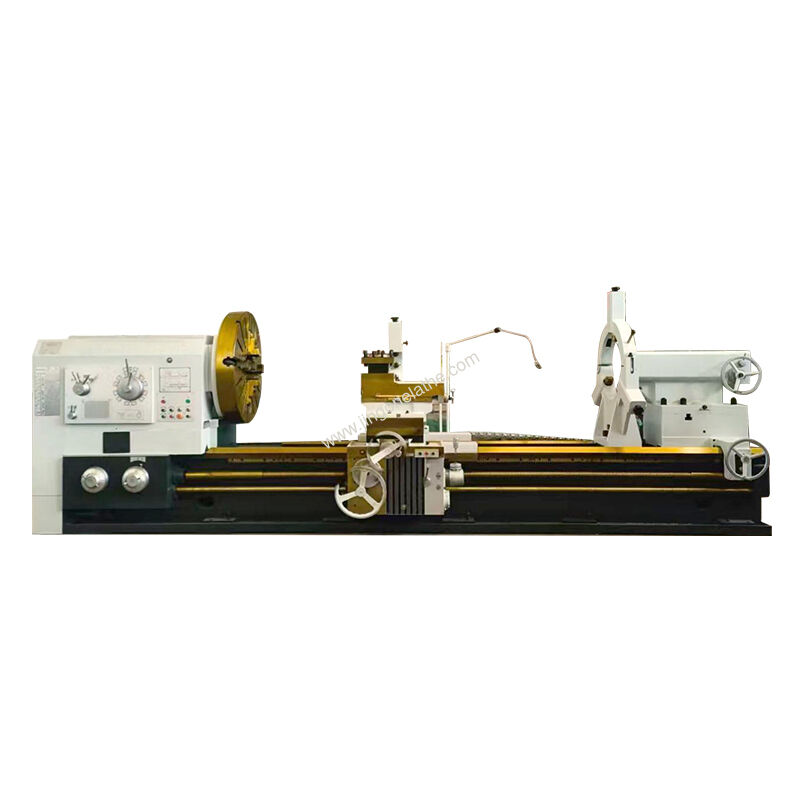 Large Diameter Lathe CW61140 with 130mm Spindle Through-Hole for Heavy Pipe Machining