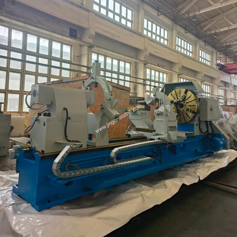 6 Ton Load Heavy Duty Lathe CW61160 with 1600mm Swing and 22Kw Motor for Mining Equipment Machining