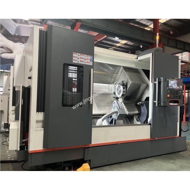 Slant Bed Lathe with Driven Tools TCK50M-1500 Delivers Heavy-Duty Performance for 1400mm Long Part Machining