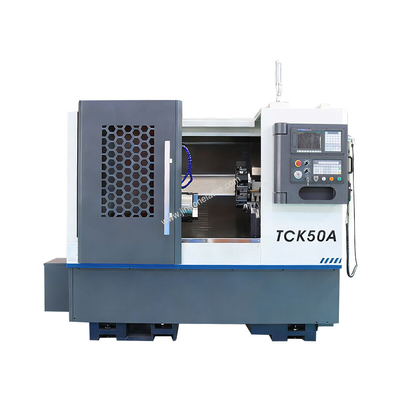 High Precision Slant Bed CNC Lathe TCK50A-500 with 500mm Turning Length and 3000 RPM Spindle