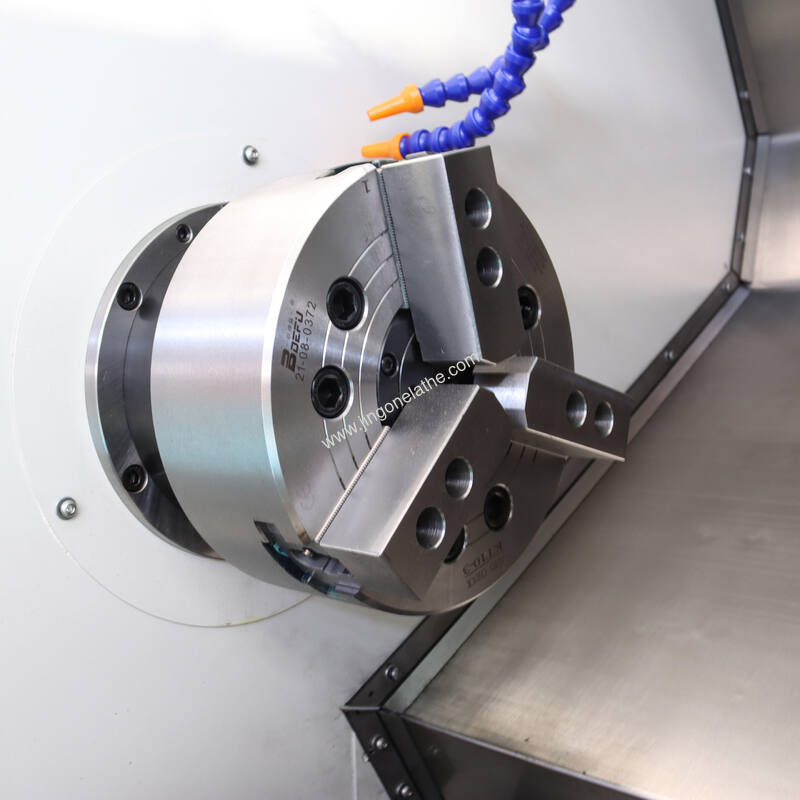 High Precision Slant Bed CNC Lathe TCK50A-500 with 500mm Turning Length and 3000 RPM Spindle