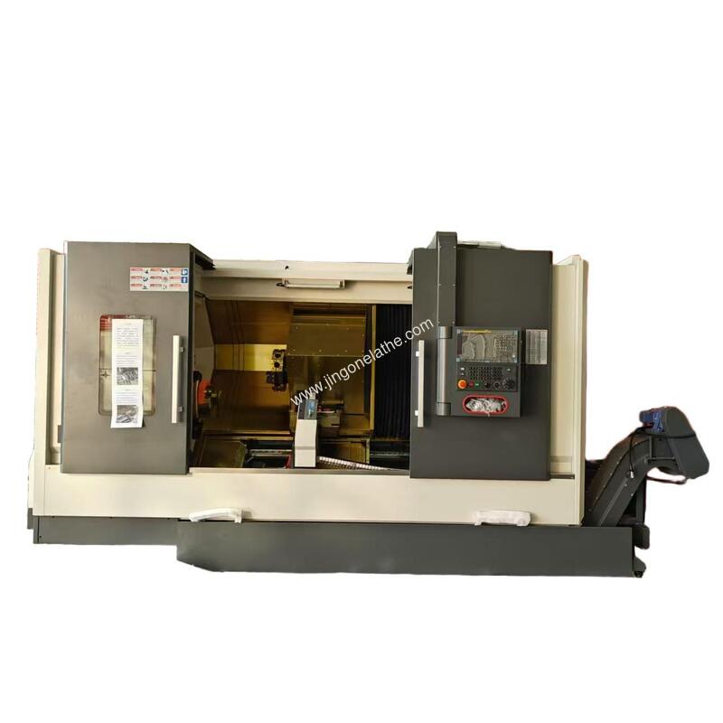 CNC Slant Bed Turning Center TCK50A-1500 with Superior Chip Evacuation for Long Workpiece Machining