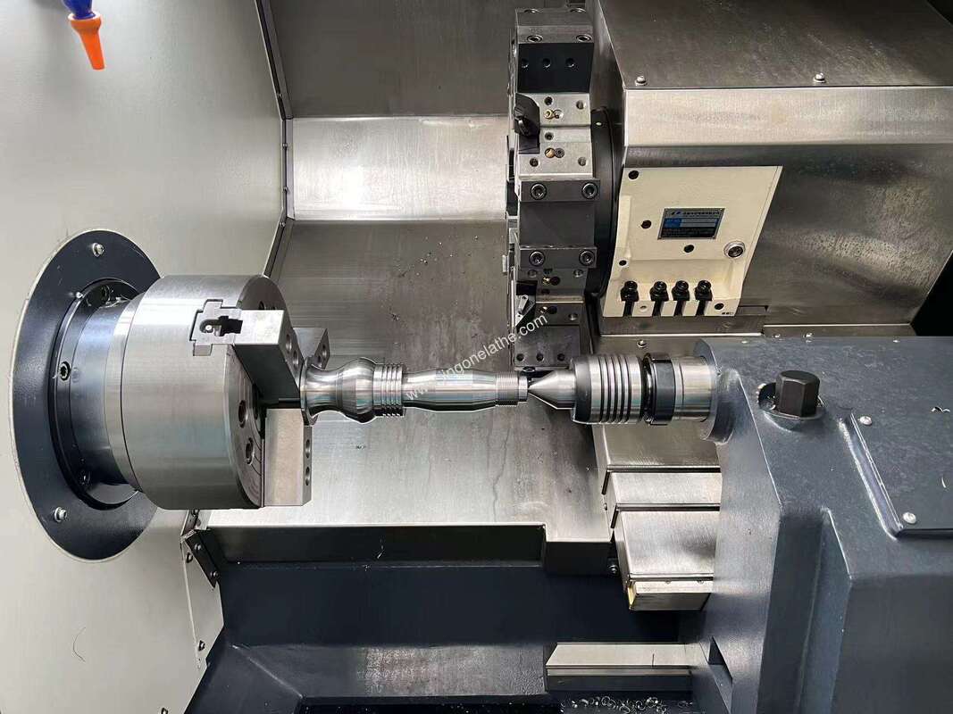 CNC Slant Bed Turning Center TCK50A-1500 with Superior Chip Evacuation for Long Workpiece Machining