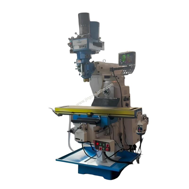 4H Vertical Turret Milling Machine with 850mm X-Axis Travel and R8 Spindle Taper for Precision Metal Component Machining