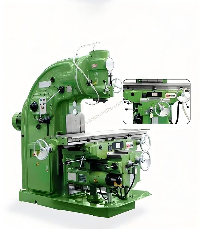 X5040 Knee Type Milling Machine with 800kg Max Load, ISO 50 Spindle, and 1600mm Worktable for Heavy-Duty Metal Machining